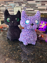 Load image into Gallery viewer, Purple Cat Crochet Plush