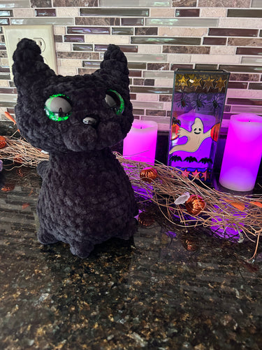 Black Cat Crochet Plush