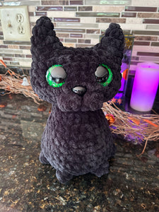 Black Cat Crochet Plush