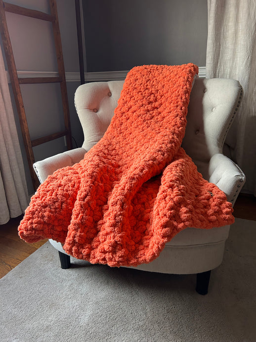 Orange Blanket | Pumpkin Orange Throw