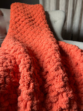 Load image into Gallery viewer, Orange Blanket | Pumpkin Orange Throw