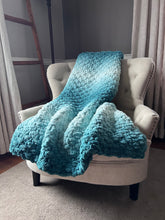 Load image into Gallery viewer, Emerald Pine Ombre Blanket - Hands On For Homemade