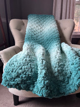 Load image into Gallery viewer, Emerald Pine Ombre Blanket - Hands On For Homemade