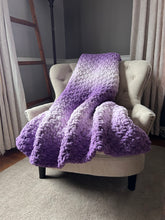 Load image into Gallery viewer, Purple Ombre Blanket - Hands On For Homemade