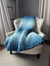 Load image into Gallery viewer, Teal Ombre Blanket - Hands On For Homemade