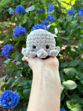 Load image into Gallery viewer, Light Gray Mini Octo Plush