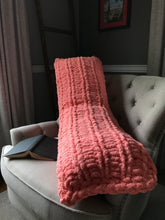 Load image into Gallery viewer, Chunky Knit Body Pillow | 20&quot;x52&quot; Coral Knit Pillow - Hands On For Homemade