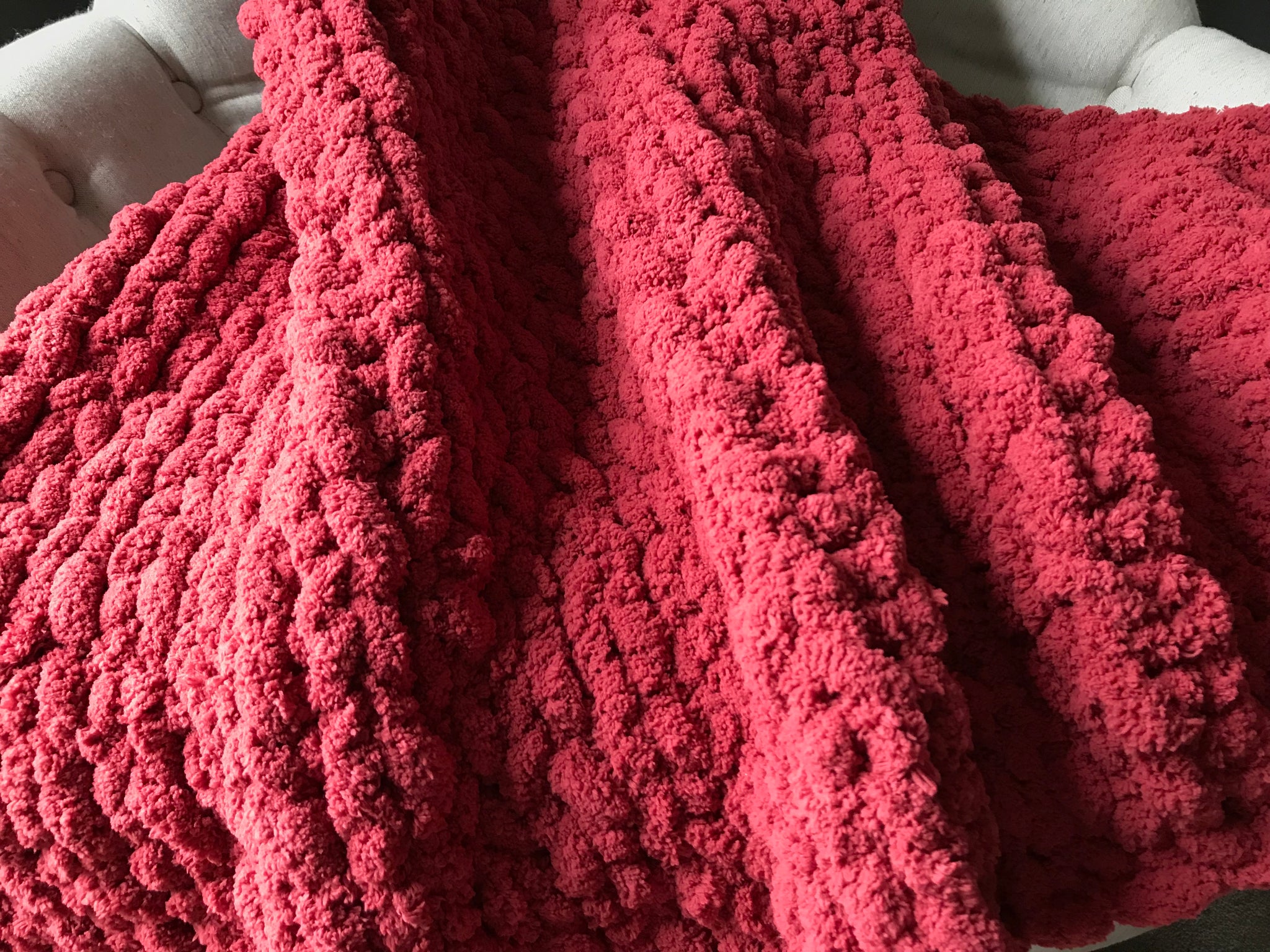 Chunky Knit Blanket Cranberry Knit Couch Throw Hands On For Homemade