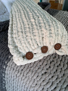 Chunky Knit Body Pillow - 20"x50" Body Pillow - Hands On For Homemade