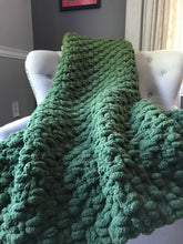 Load image into Gallery viewer, Chive Blanket | Chunky Knit Blanket - Hands On For Homemade