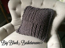 Load image into Gallery viewer, Chunky Knit Pillow | 20&quot;x20&quot; Chenille Pillow - Hands On For Homemade